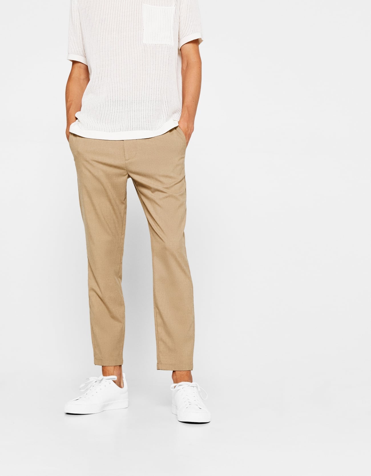 Slim Fit Cropped Pants