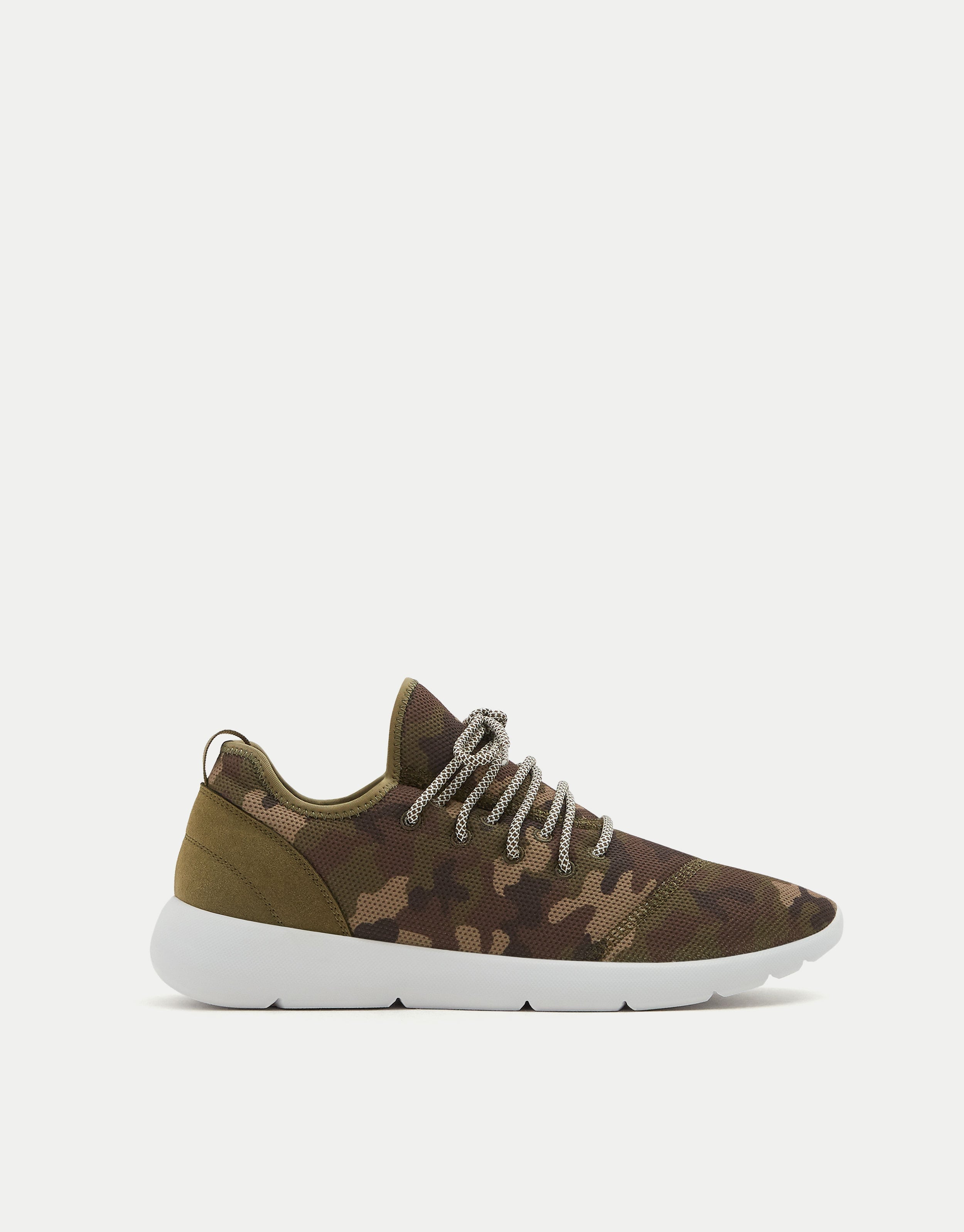 Camouflage technical sneakers