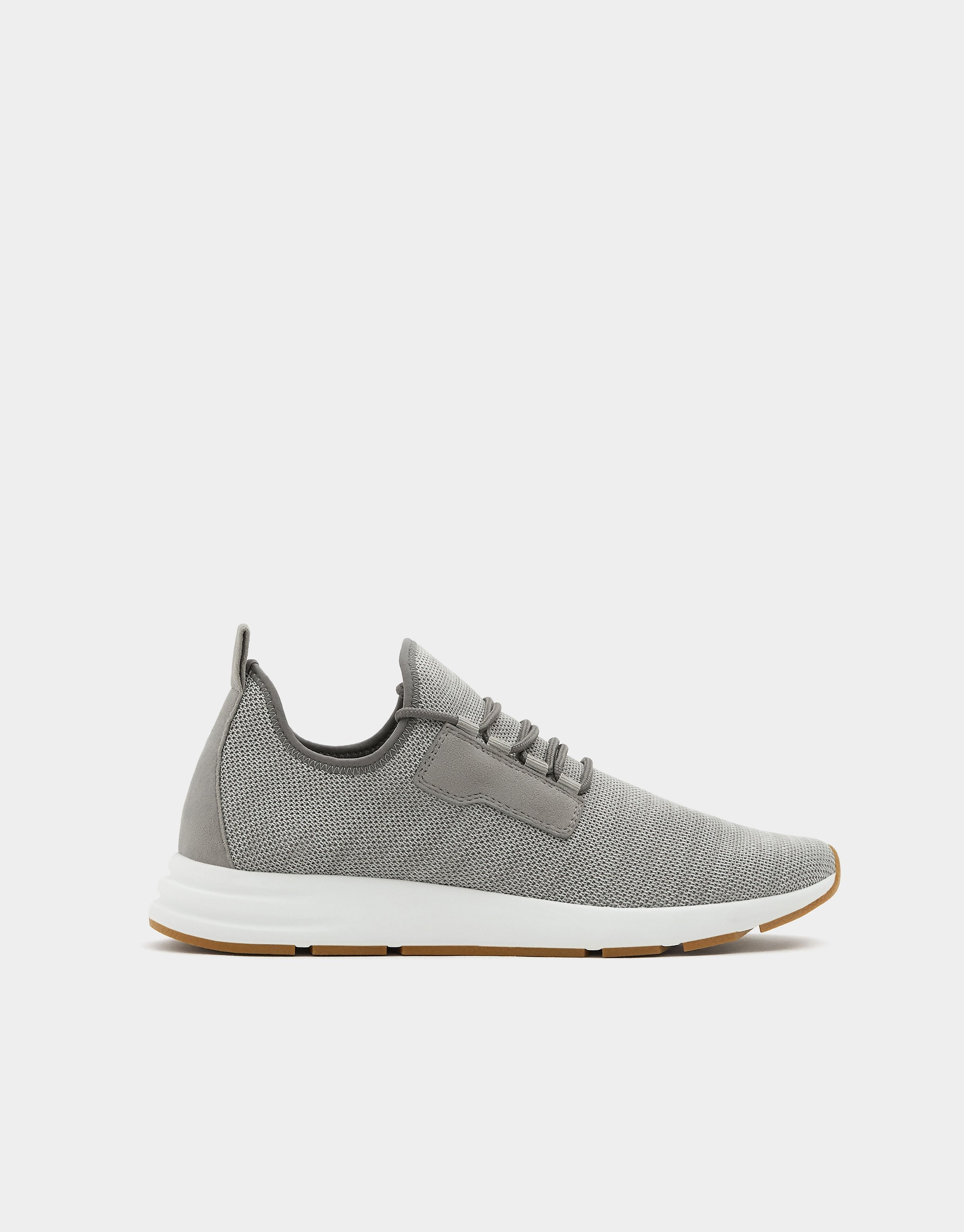 Grey mesh sock sneakers